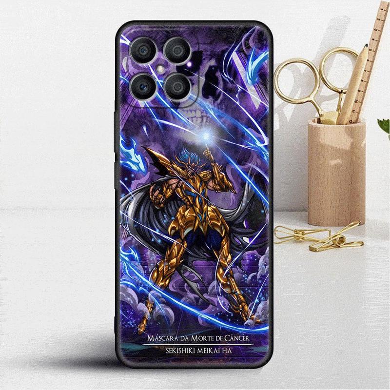 Saint Seiya Anime Case For Honor X8 X8a 90 X9a 8X 70 50 20 Magic5 Pro 9X P60 P50 Black Soft Phone Funda