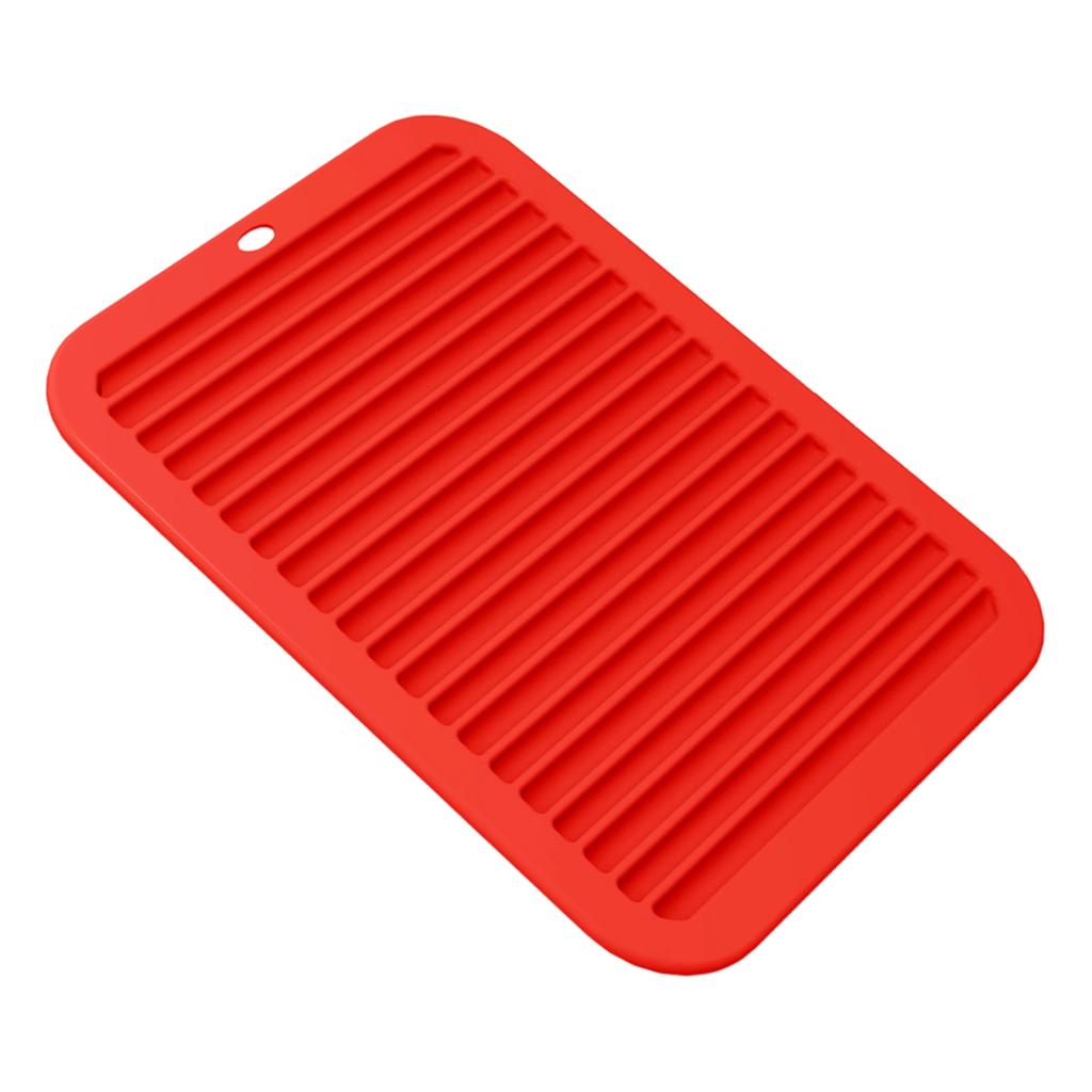Silicone Drying for Kitchen Counter, Dish Drying Pad, Flexible for Cups and Utensils,