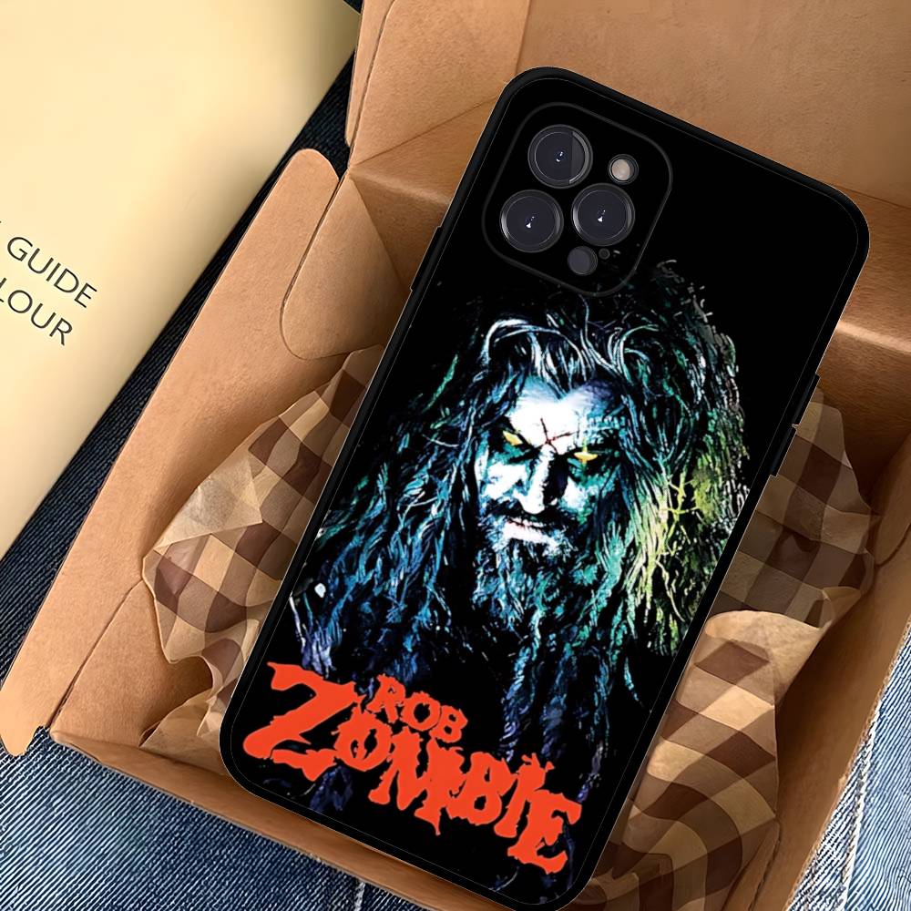 R-Rob Singer Z-Zombie Heavy Metal Band Phone Case For IPhone 17 16 15 14 13 12 11 Pro Max Plus Mini Soft Black Cover