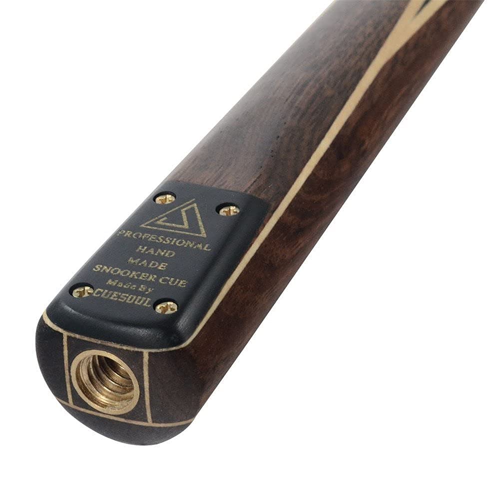 Cuesoul 57", Rosewood, Handmade 3/4 Piece Snooker Cue + Cue Case + Cue Extension (CSSC009)