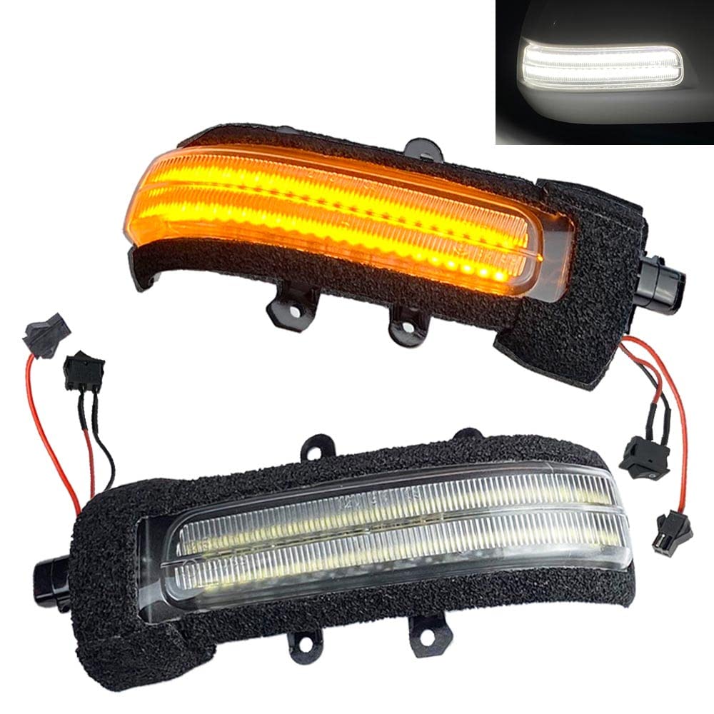 R-Field [Lighting Method Switch] White with Position Function, Sequential Side Mirror, Turn Signal, Clear