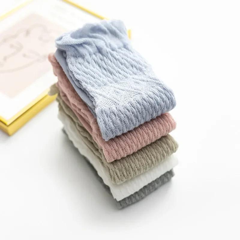 Neue Frühling Sommer Dünne Netzstrümpfe für Neugeborene Kleinkind Kleinkind Einfarbige Weiche Rüschensocken für Baby Mädchen Kniestrümpfe