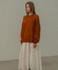 Mosyupamosyu Mohair Wool Round Knit [Brick]
