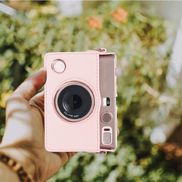 Stylish Lightweight Crossbody Bag For Mini EVO Cameras Shockproof Padding Adjustable Shoulder Strap Retro Design