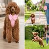 Solid Pink Dog Harness Soft Texture Cat Leash Set Easy To Fasten Pet Harness Leash  Cat Walking