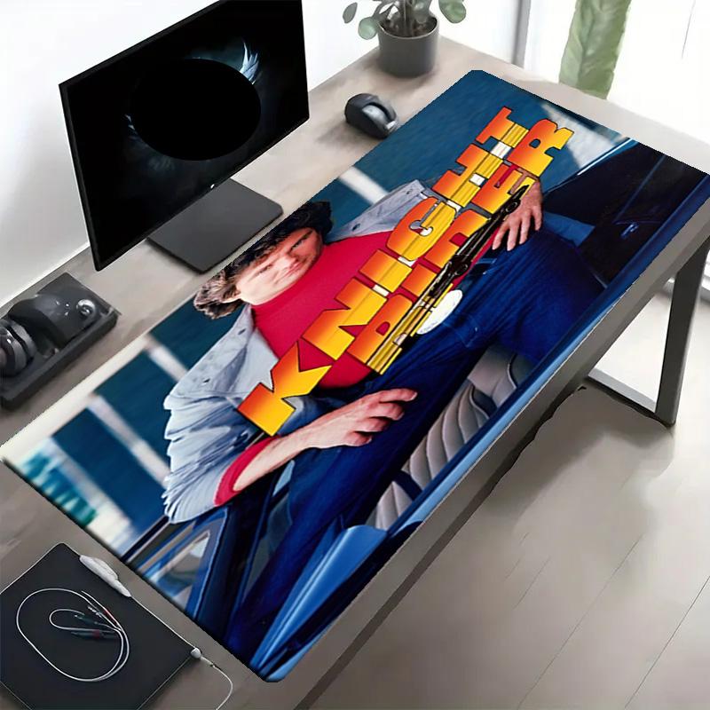 Knight Rider Print Mouse Pad, Anti‑Slip Desktop keyboard Mat, for PC Laptop Gaming Working Daily Use, Cool Festival Surprise Gift