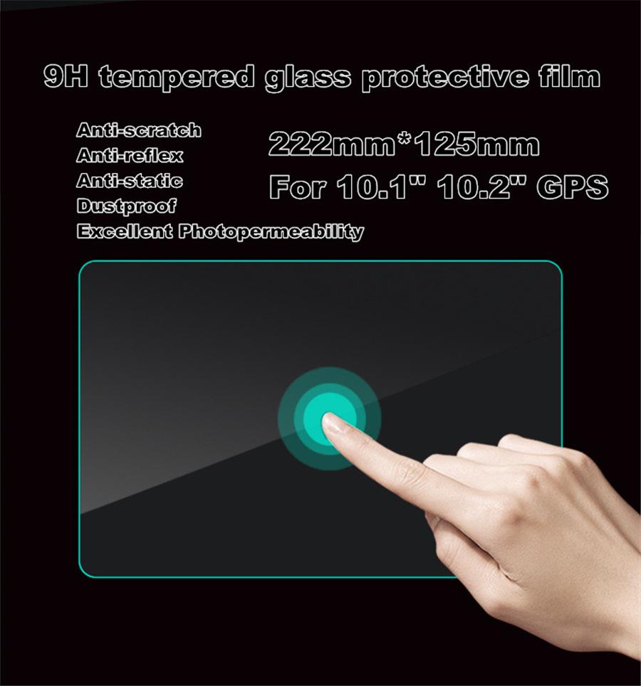 Tempered Glass Film Screen Protector For 10.1" Car Radio Navigation DVD Player