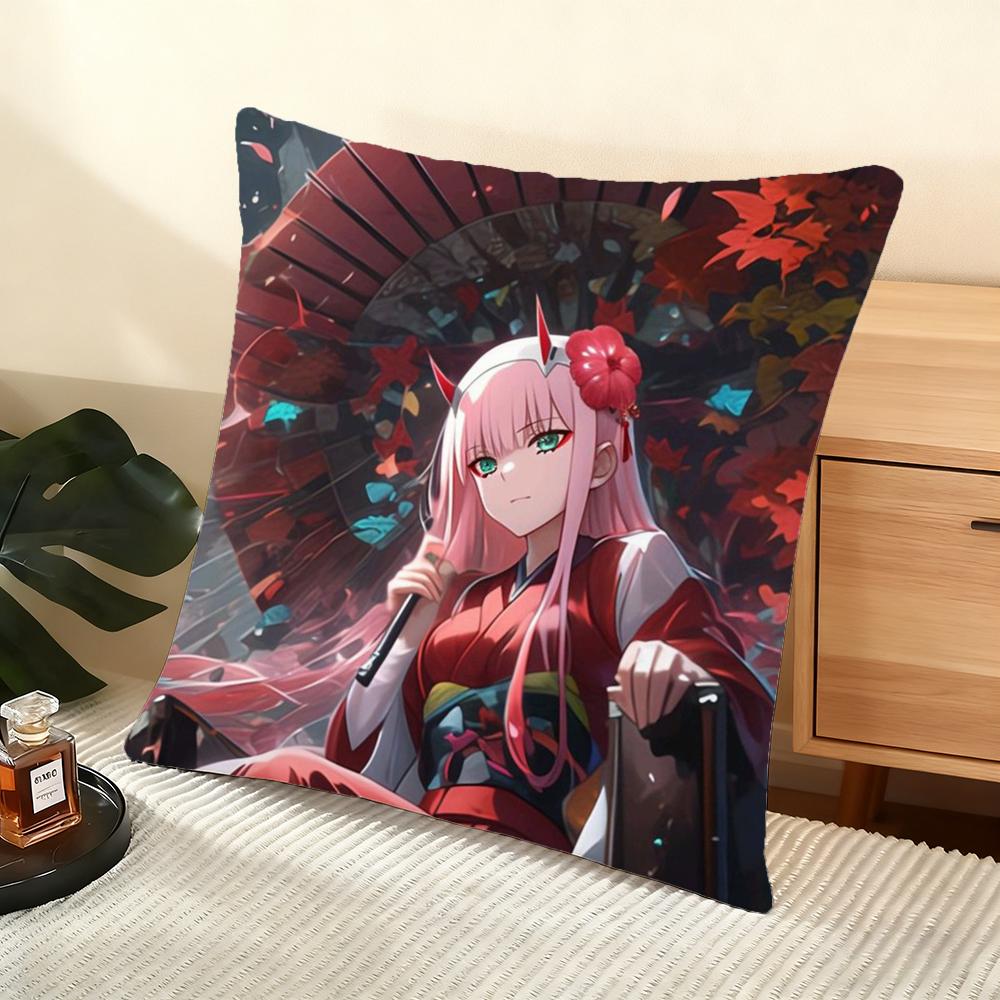 ZZero Two Cushion Cover Soft Short Plush Pillow Cover Smooth Cozy Texture Aesthetic Cushion Case Home Decor