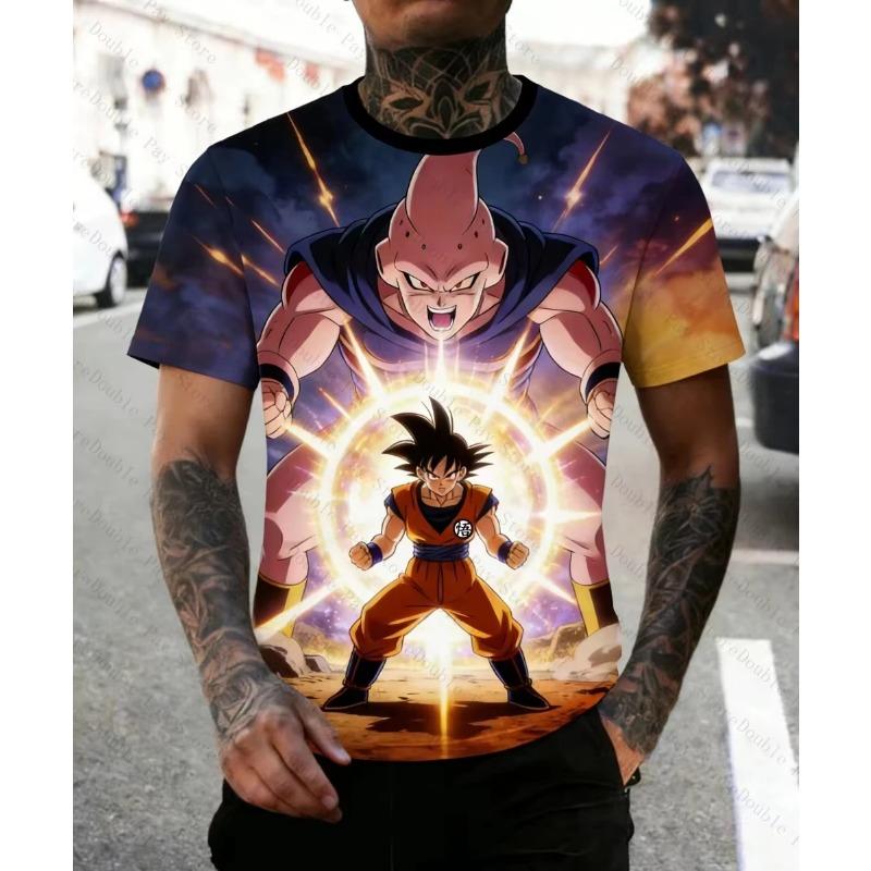 2026 Summer Dragon Ball T Shirt Kids Tops Tee Anime Figures Son Goku Super Saiyan T-shirt Boys T-shirts Children Short Sleeve