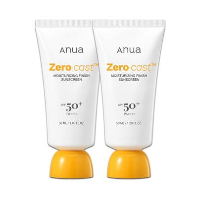 Zero Cast Hydrating Sunscreen Double Set 50ml X 2 Lightweight Korean Daily Sun Cream