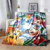 1 stuks, Mickey en Vrienden (2) Woondecoratie Flanellen Deken Perfect Cadeau voor Slaapkamer, Woonkamer, Reizen, Kamperen, Auto