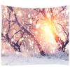 Snowy Pine Forest Tapestry for Living Room and Bedroom Wall Decor - Soft and Cozy Home Decor with Easy Installation