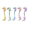 Plush Dinosaur Cat Toy Interactive Cat Chew Bite Toy with Natural Fruits Self Play Kicker??Toy for Indoor Cats Kittens