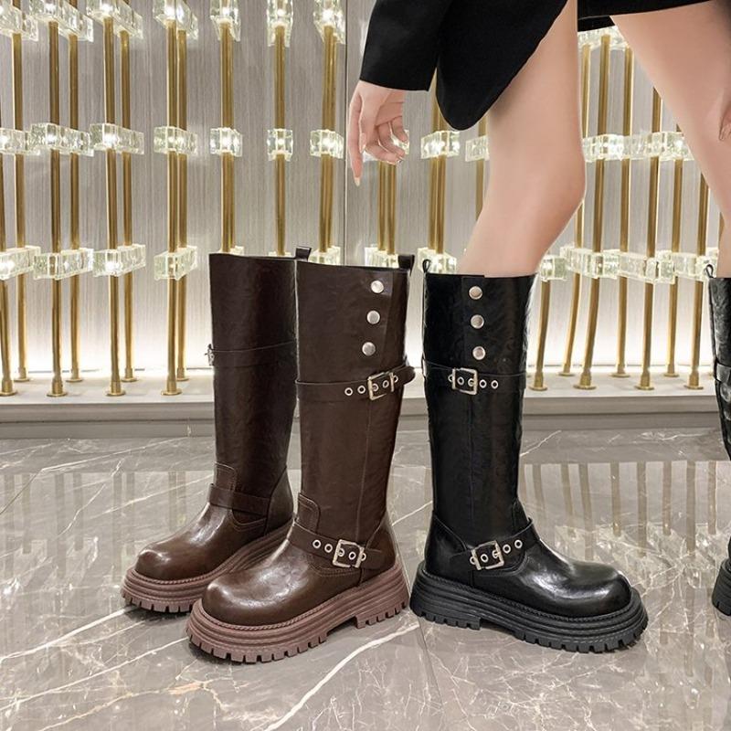 2024 New Female Shoes Luxury Designer Ladies Fashion Summer Leather Brand Women's Shoe Summer Boots Women Fash Botas Mujer