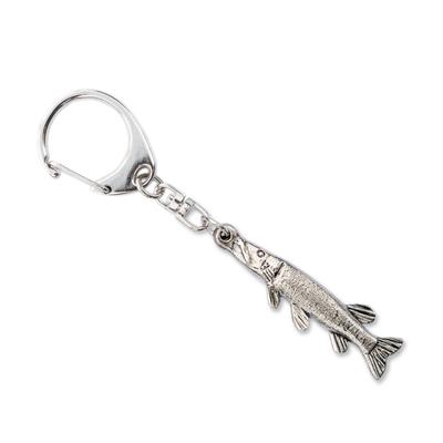 Hecht Hergestellt in England Kunst Fisch Schlüsselanhänger Sammlung (Pike)