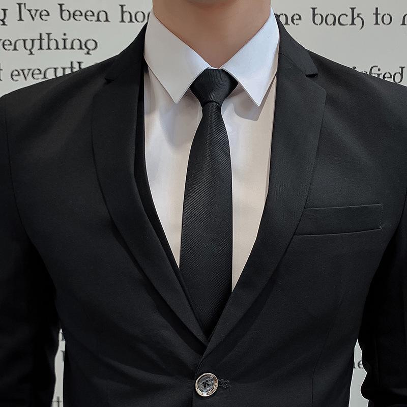 2022 Men's Solid Color Two-Button Suit & Trousers Set