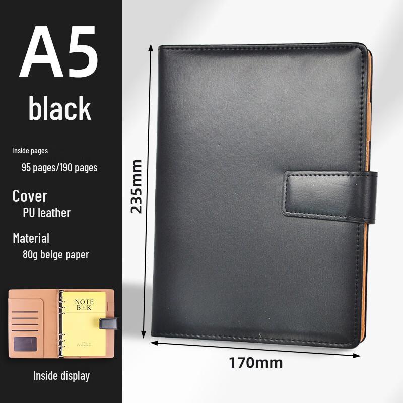 SHEN SHI A5/25K Business Loose-leaf Notebook