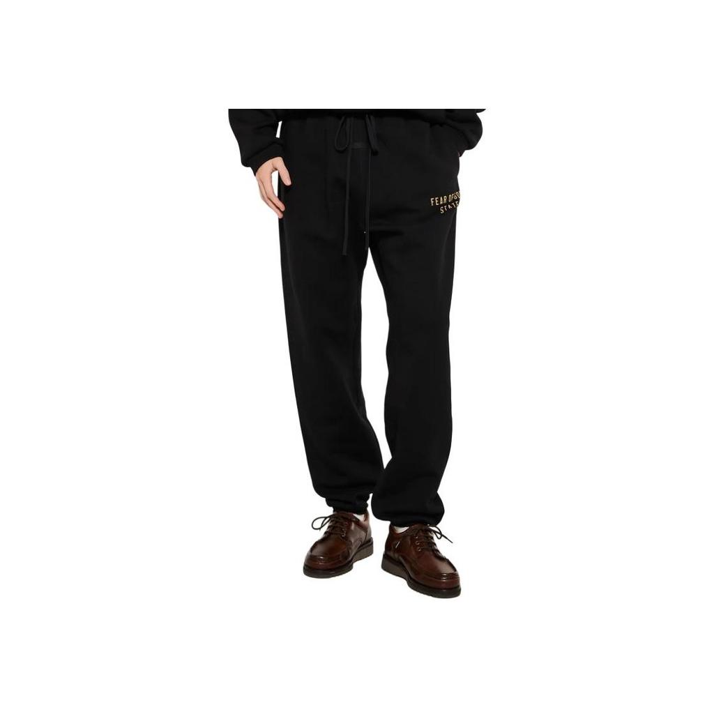 Fear of God Essentials Flísové tepláky Čierne Pánske Spodky 130BT242020F