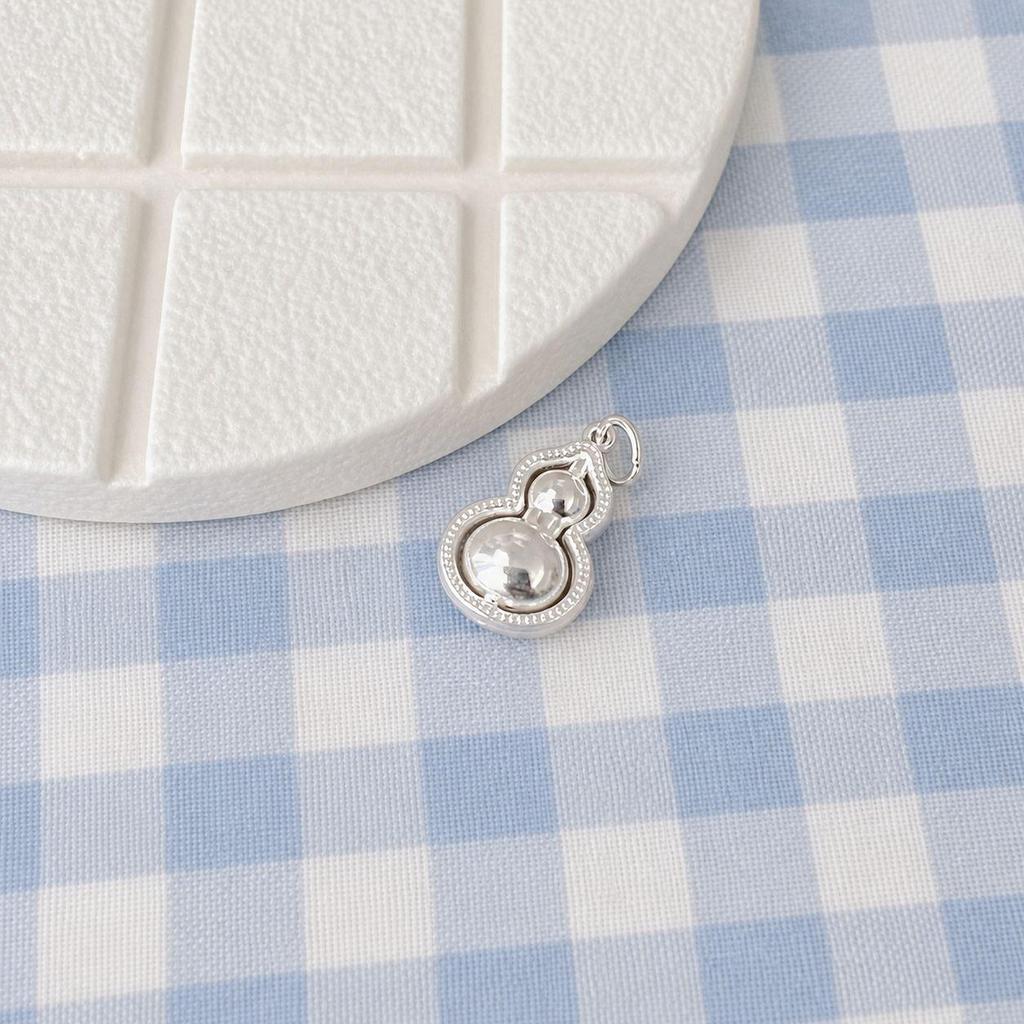 Sterling Silver 999 Retro Auspicious Pendant: Fu Character/Flower Lock Styles