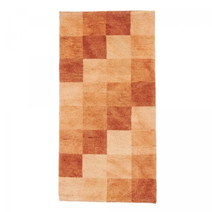 Tapis - UNAMOURDETAPIS - Shaggy - RIOCA - Ecru - 70x140 - Rectangulaire - Laine