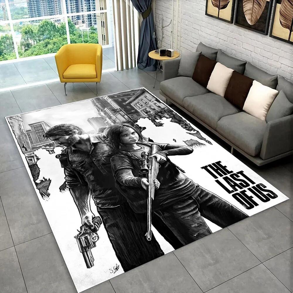 The Last of Us horor TV hra Pedro Area Koberec,Koberec pro domácnost Obývací pokoj Ložnice Pohovka Rohožka Dekor,dětská hra Protiskluzová podložka na podlahu
