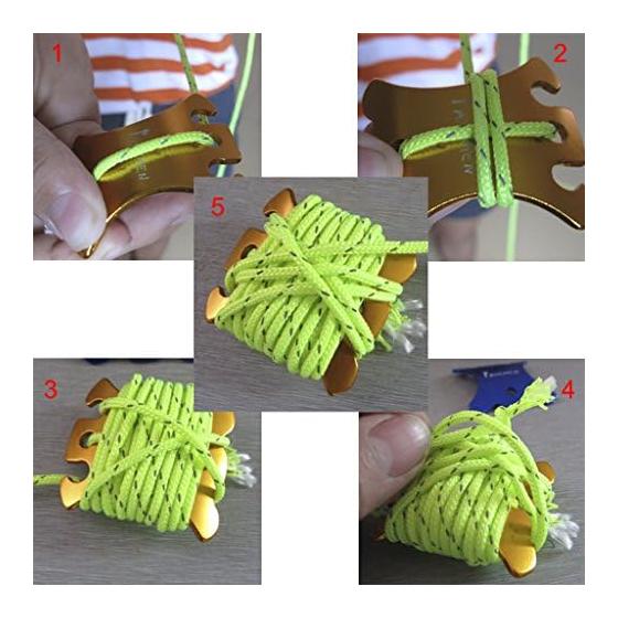 Generic [No Brand Product] Fluorescent Rope for Tent Outdoor 20m Green (1.8mm)