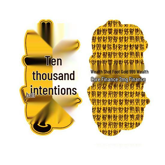 999 Pure Gold Mobile Phone Sticker for Good Luck and Wealth, Inspired by Shuibei's Prosperity.