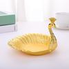 Creatieve Metalen Pauwen Schaal, Noten Fruit Snack Schaal voor Woonkamer, Decoratieve Snoephouder & Woondecoratie Accentstuk