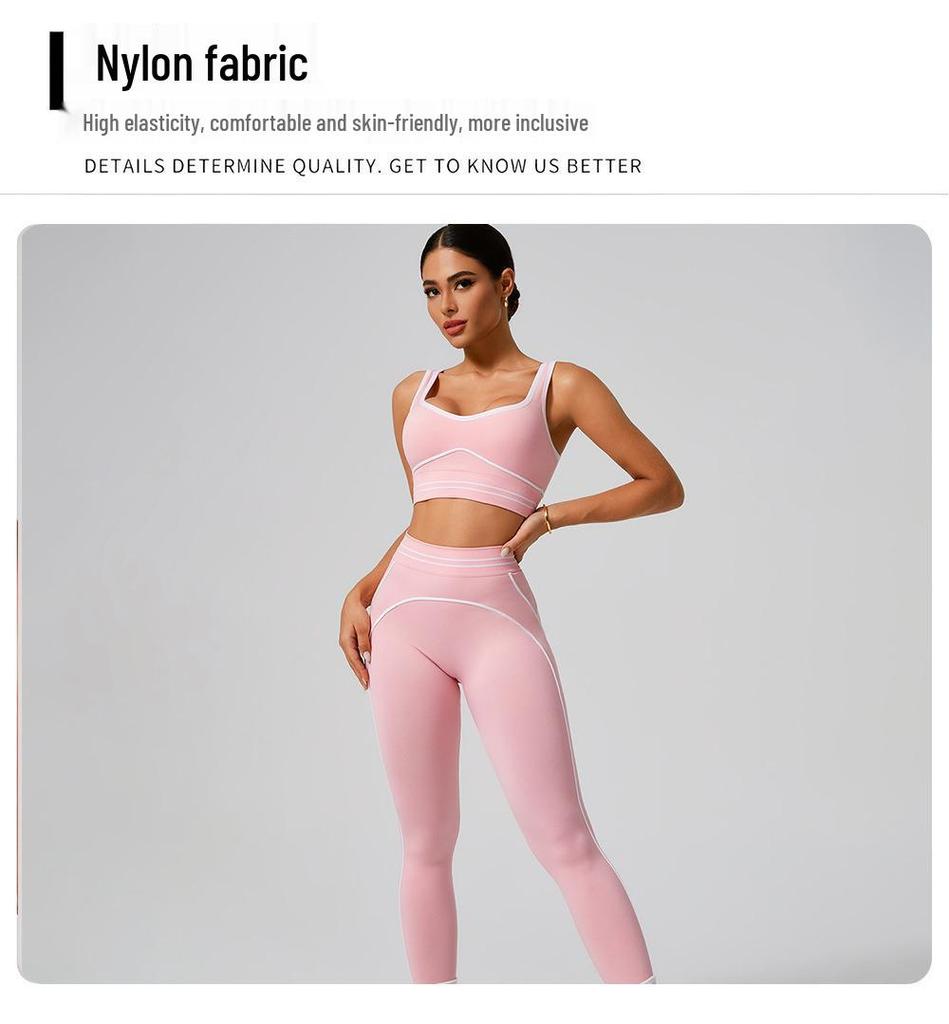 WF1326 Ärmelloses Sporttop & High Waist Bauchkontrolle Yoga-Set