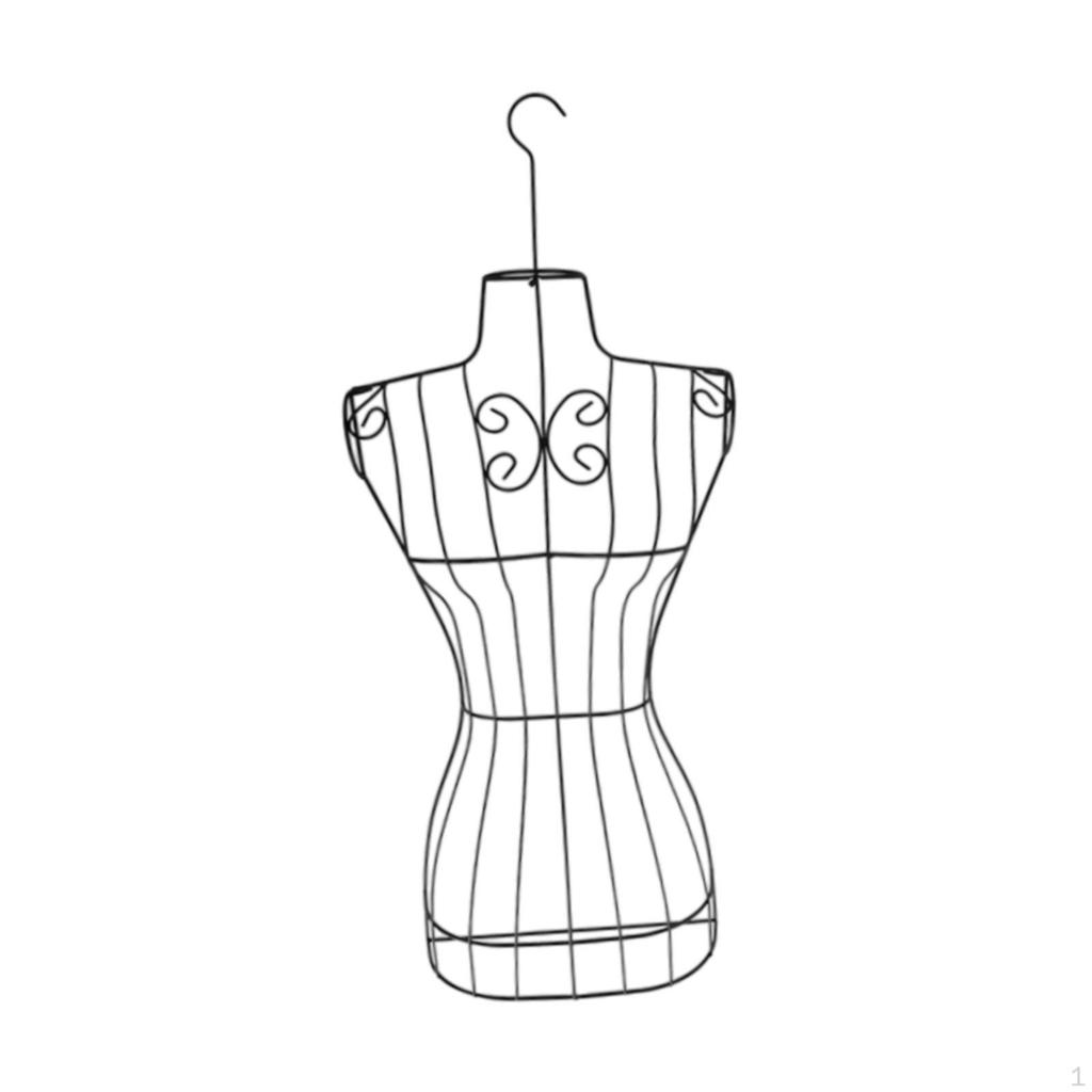 Metalowy Manekin Krawiecki Stojak na Ubrania Wszechstronny z Hakiem Manekin do Centrum Handlowego Szycia