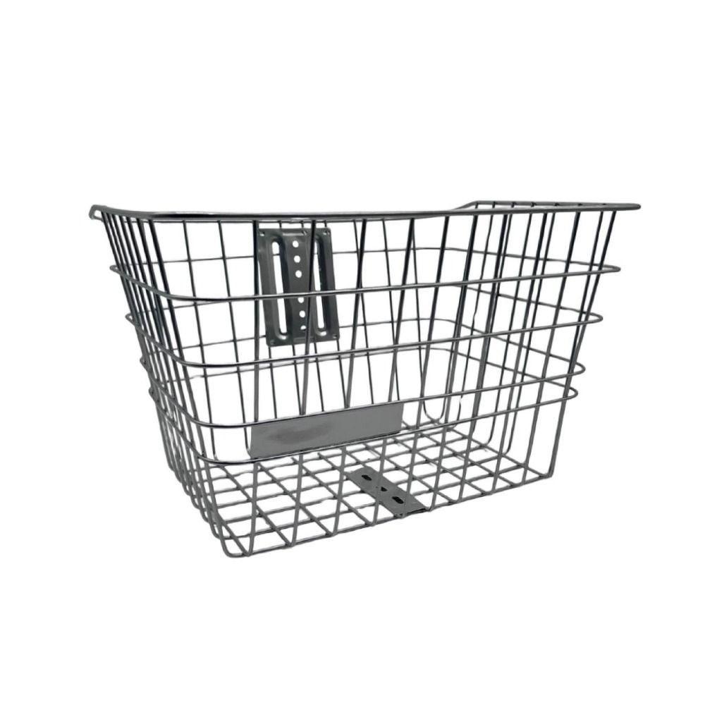 Metal Bicycle Rear Basket Easy To Install Backpack Storage Children's Folding Bike Accessories