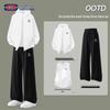 GENIOLAMODE Men's 3-Piece Ice Silk Casual Sports Suit with Puppy Print
