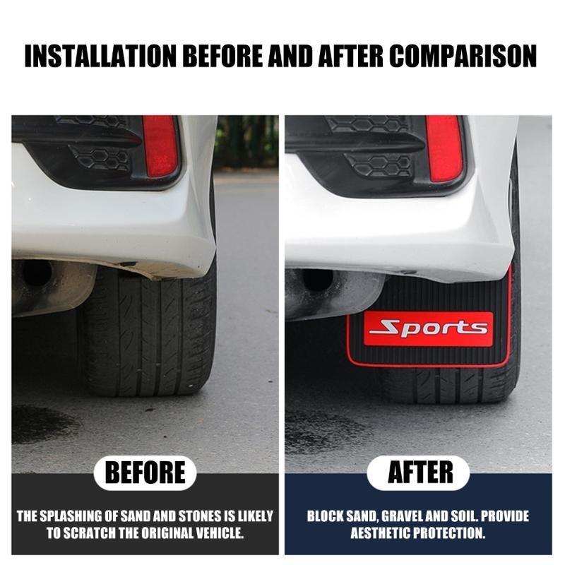 Vodotěsný a odolný proti blátu Automobilový blatník Univerzální pasuje na různá vozidla Zabraňuje stříkání a korozi Jednoduchá montáž svépomocí