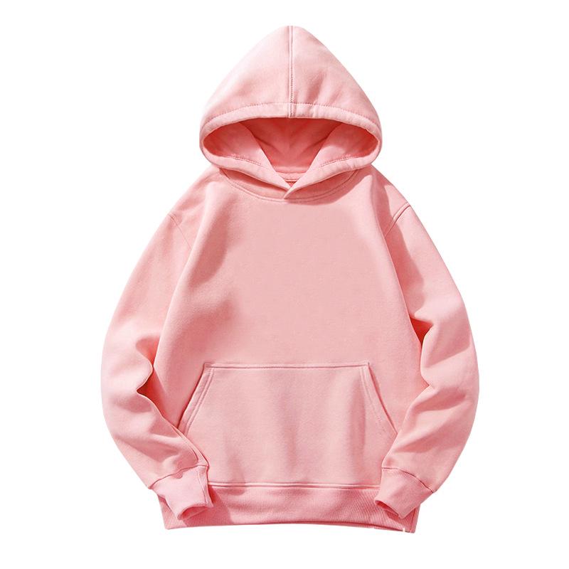 

280G Heavyweight Hooded Sweatshirt for Kids: Cozy, Simple Pullover for Autumn & Winter 90cm
