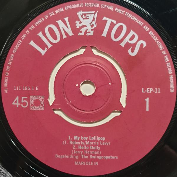 

7inch Record MARIOLEIN / THE JETS - My Boy Lollipop LEP11 Lion Tops 1964 Netherland Reggae, Ska & Dub Used