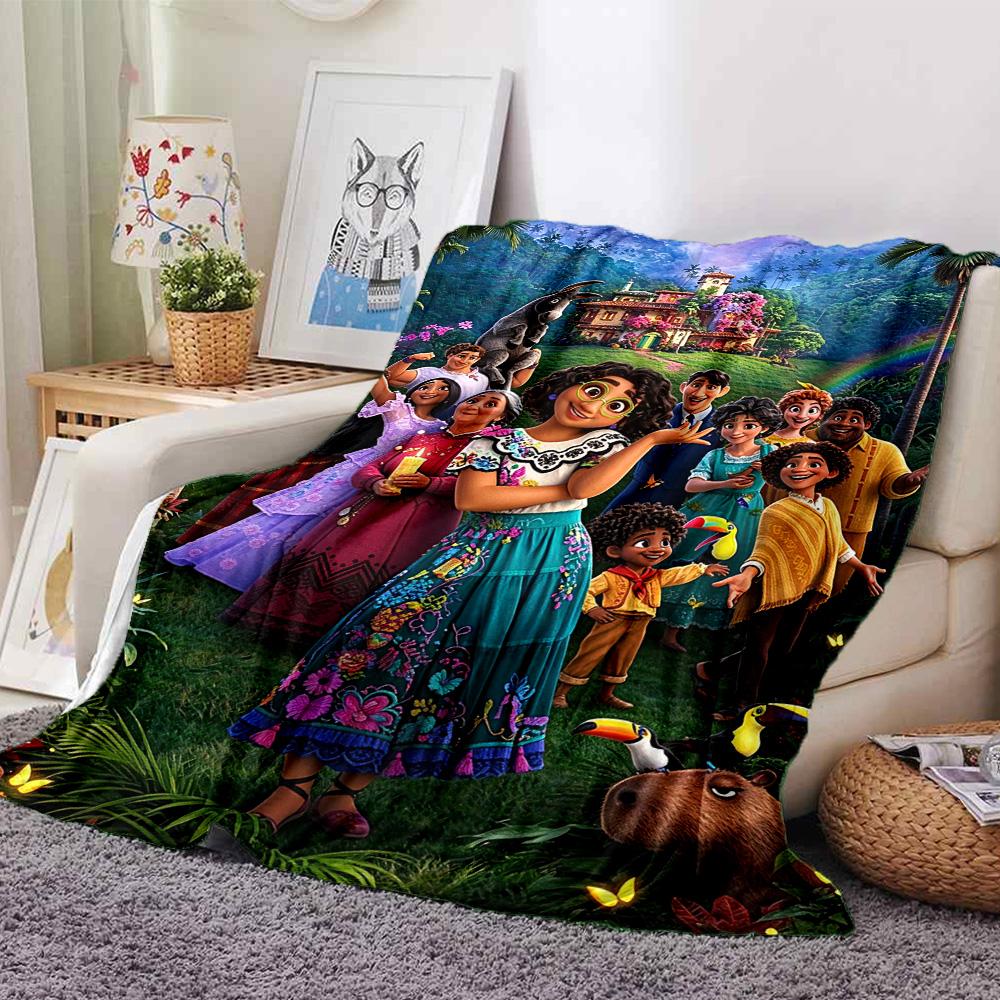 Colorful Family Celebration Flannel Blanket Super Soft Warm Cozy Blanket For Sofa Bed Office Travel Allseason Home Decor Gift