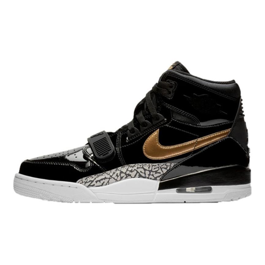 Jordan Legacy 312 Black Gold Patent Jordan AV3922-007