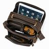 Vintage Men's bags Crazy horse leather classic shoulder bags Luxury designer bags Large capacity Ipad Handbags Free shipping