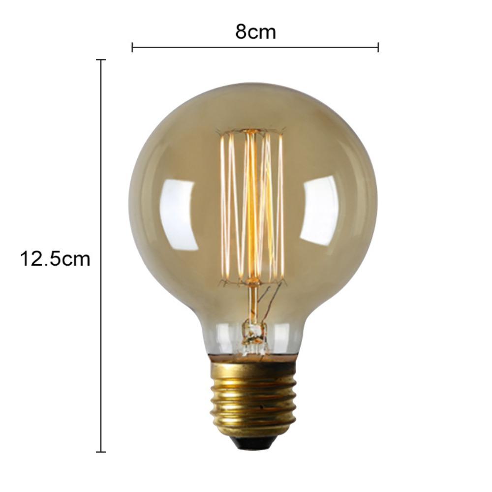 Retro Edison Bulb E27 220V 40W ST64 G80 G95 G125 Ampoule Vintage Edison Bulb Incandescent Lamp Filament Light Bulb Home Decor