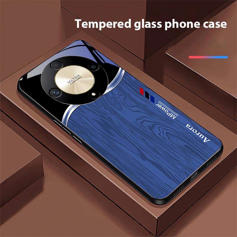 Advanced Wood Grain For Honor Magic 6 50 70 90 Lite X7b 200 Pro Nova 10 Nova 5T X6 P30 Pura 70 Ultra Tempered Glass Phone Case