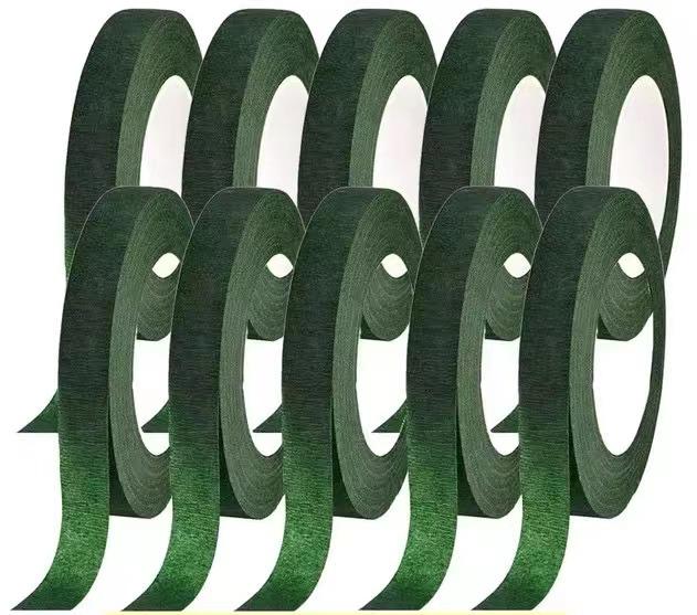 Blumenstrauß Floristenband DIY Künstliche Blumen Sträuße Band Selbstklebendes Wickelband Grünes Band für Hochzeitsfeier Dekorationsbedarf