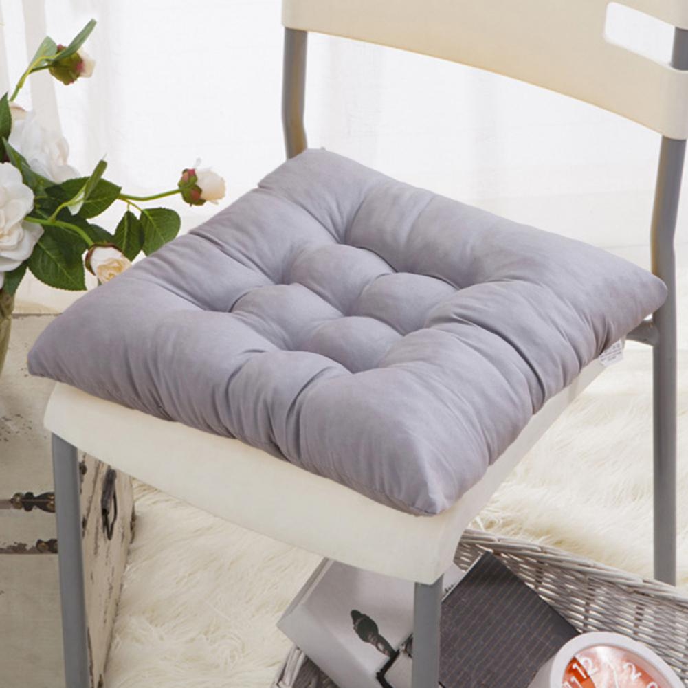 Universal Chair Cushion Warm Cozy Chair Pad Thick Filling Anti-slip Seat Cushion for Autumn Winter High Elasticity Chair Pad