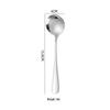 Abay Long-Handled Round Stainless Steel Spoons (50-Pack)