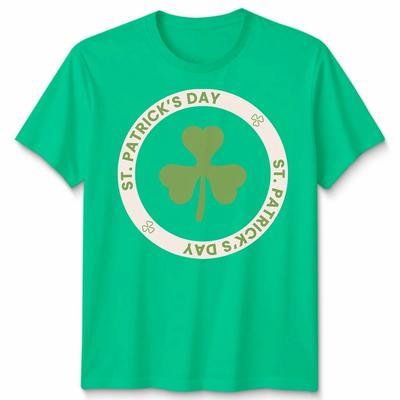 Shamrock Leaf St Patrick'S Day Irish Heart Lucky Green Day Unisex TShirt