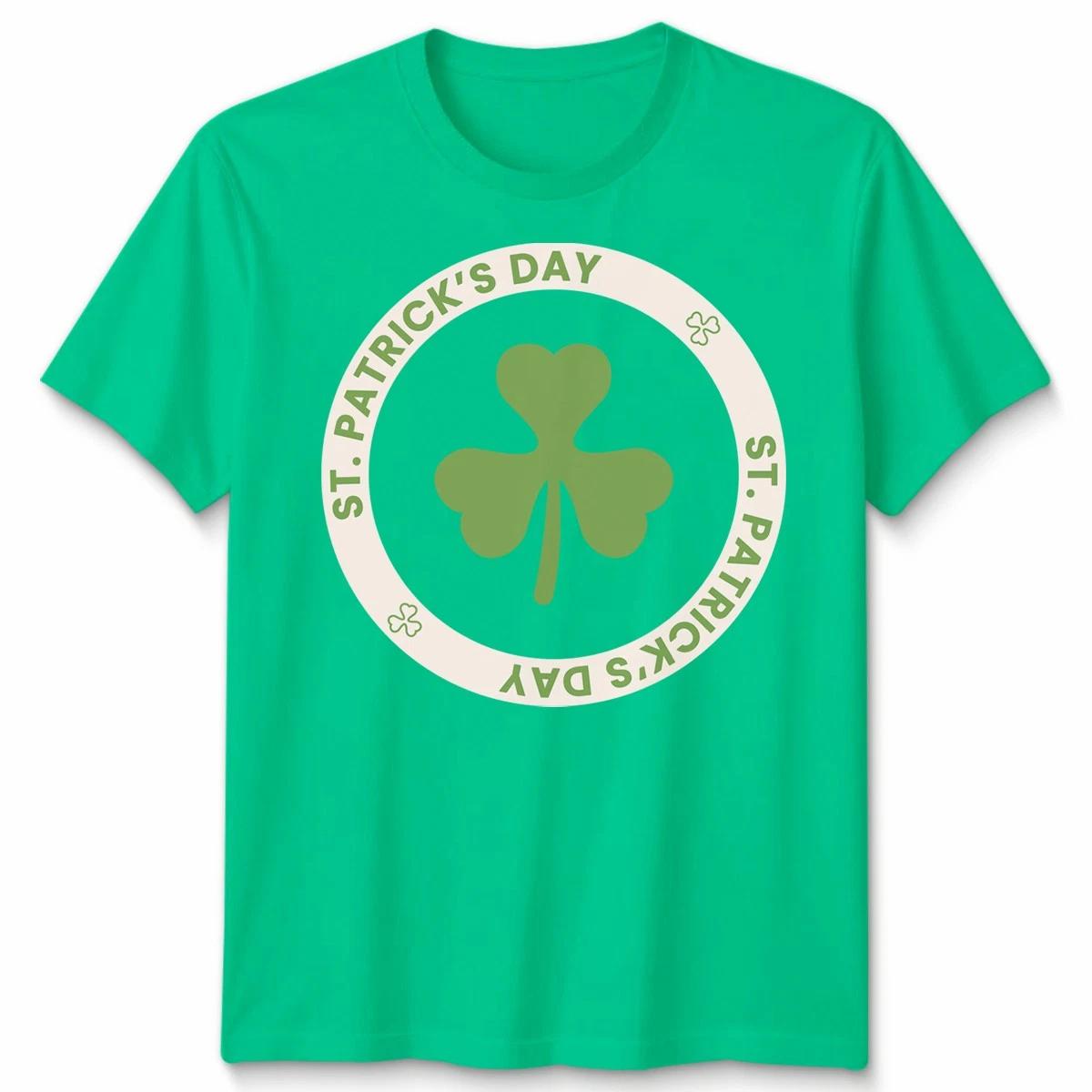 Shamrock Leaf St Patrick S Day Irish Heart Lucky Green Day Unisex TShirt 2XL