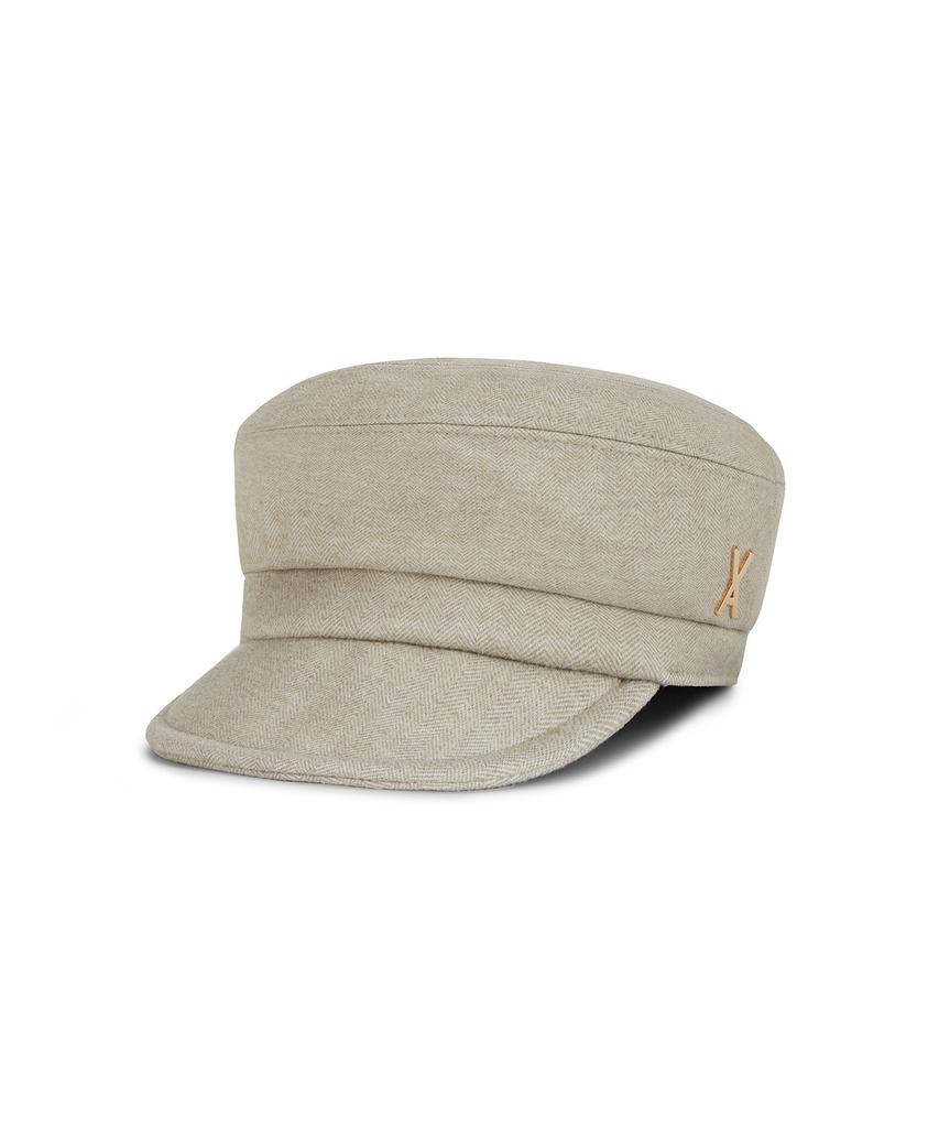 Bajal Va Studded Balloon Bellboy Cap Beige