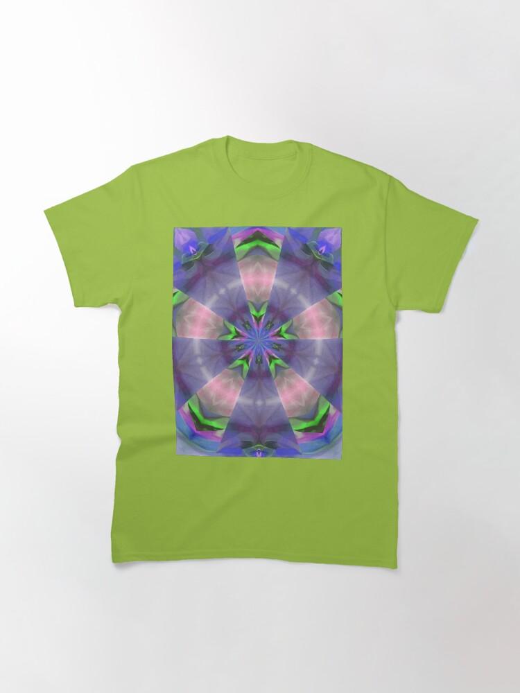 Pentangle Pastel Shades Multicolored Kaleidoscope Pentangle Pattern 9 Classic T-Shirt