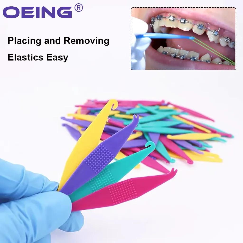 Dental Orthodontic Elastic Placers for Braces Bracket Dentistry Rubber Band Placer Hook Ligature Ring Tool Dentistry Accessorie