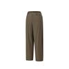 Lifestyle Series Womens Woven Long Pants Summer Casual Pants Women Bottoms Dark-Brown 962628509-4