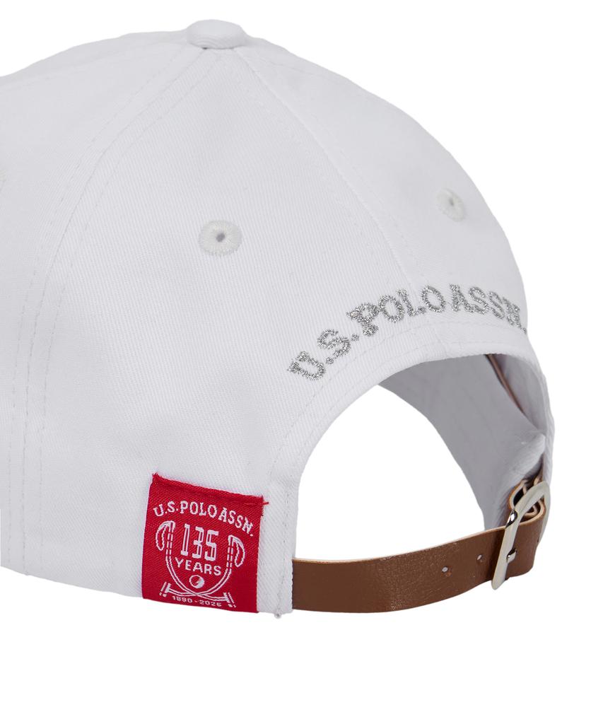 Us Polo Association Unisex 135Th Anniversary Edition Cap Free_White